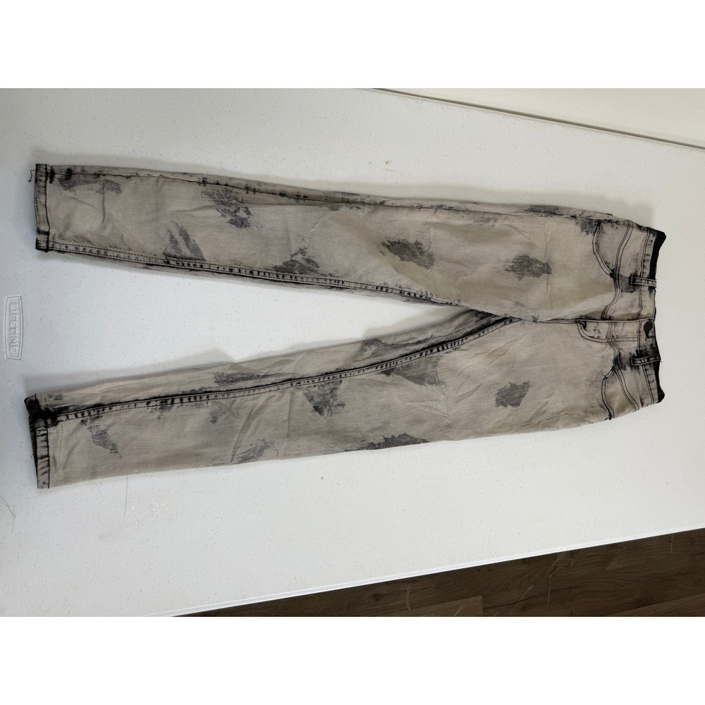 BDG Grey Black Acid Wash High Rise Skinny Jeans Mens 27x29 Slim Fit Denim